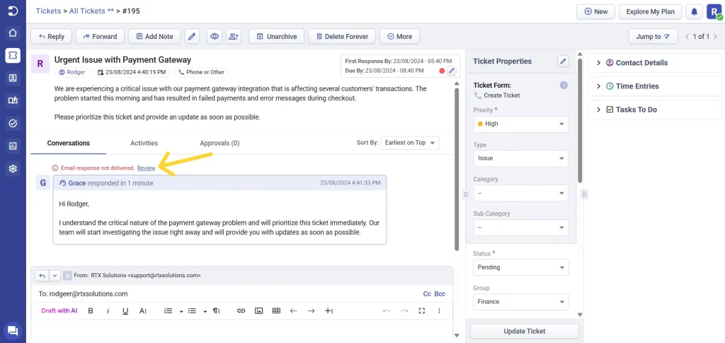Troubleshooting Email Bounces