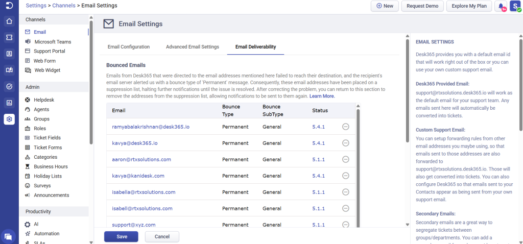 email deliverability