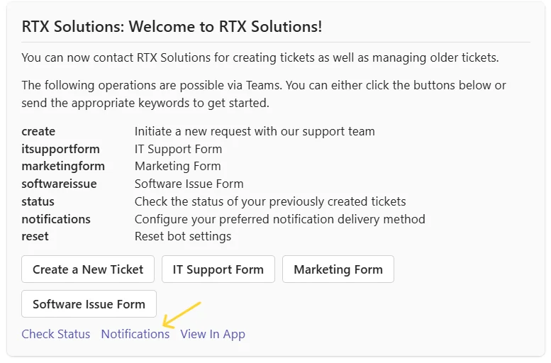locating-notification-option-in-teams-supportbot-desk365