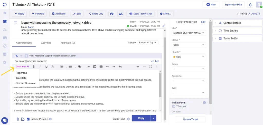 accessing-draft-with-ai-in-ticket-details-page-desk365