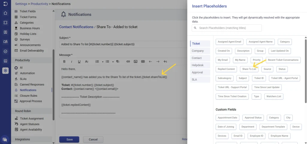 adding-share-to-list-placeholder-in-notifications-desk365-helpdesk
