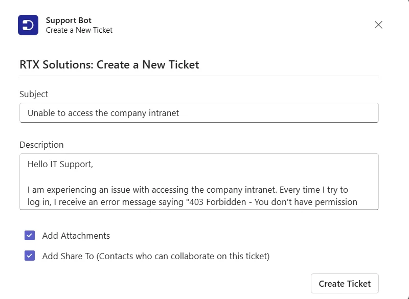 create-ticket-in-support-bot-desk365