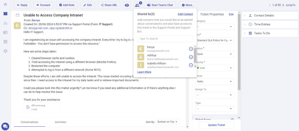 shared-ticket-merged-contacts-updated-desk365