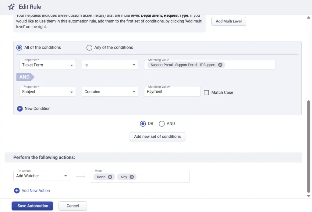 adding-watchers-using-automation-when-ticket-is-created-desk365