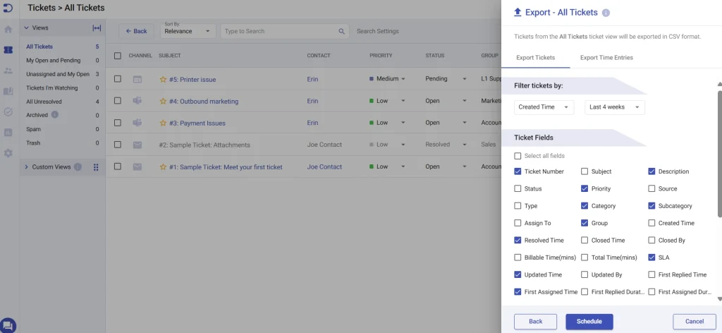 Scheduled-export-ticket-fields-Desk365