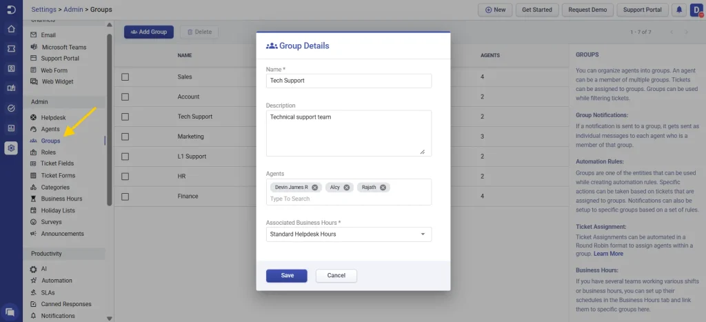 adding-business-hour-to-the-group-in-desk365