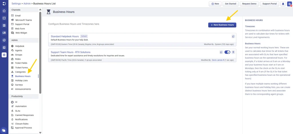 configuring-multiple-business-hours-desk365