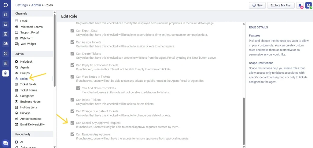 configuring-roles-approval-change-management-desk365