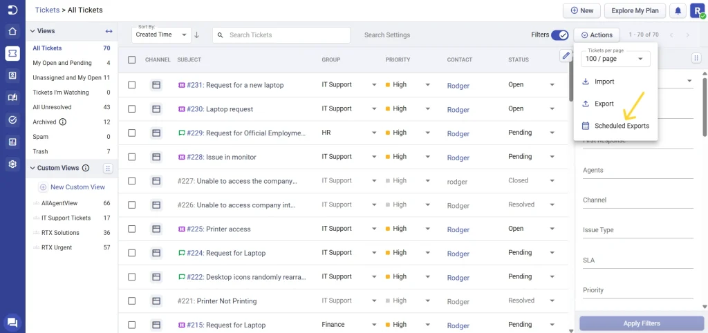 locating-scheduled-exports-in-desk365