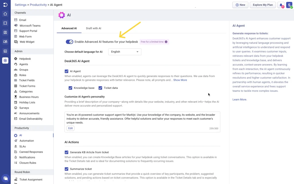 desk365-ai-feature-helpdesk-ticketing-system