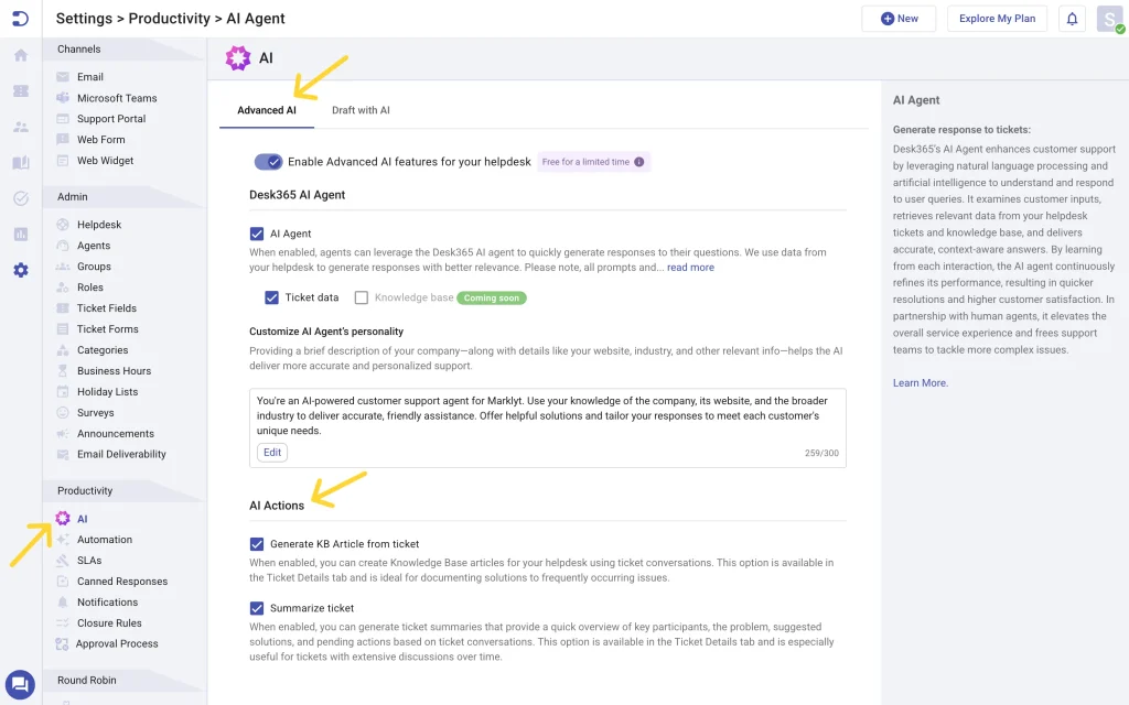 enabling-ai-actions-desk365