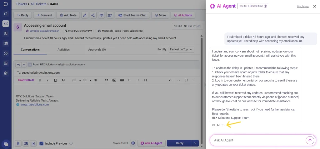 replace-copy-regenerate-ai-response-desk365
