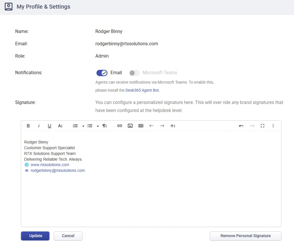 creating-an-agent-signature-desk365
