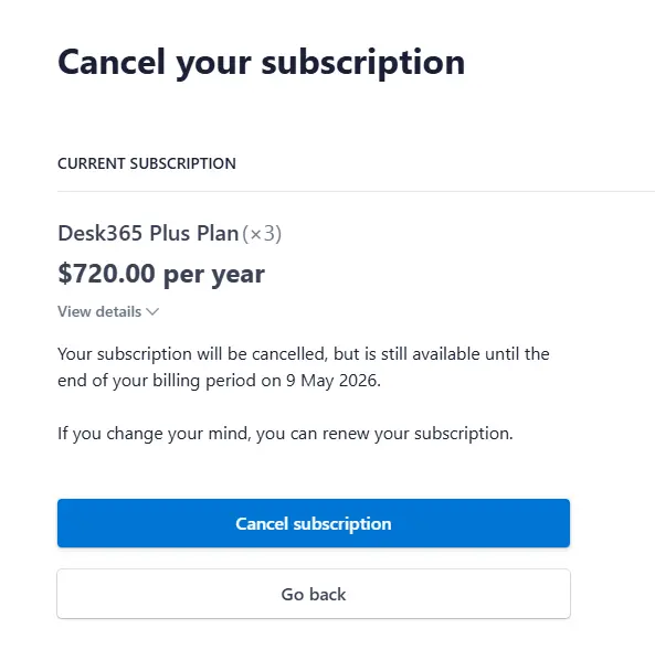 cancelling-your-subscription-desk365