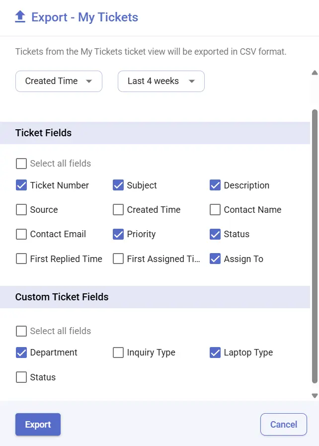 select-ticket-fields-for-export-desk365-support-portal