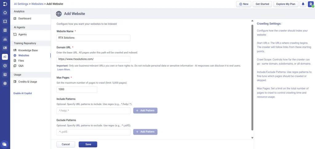 ai-agent-training-repository-website