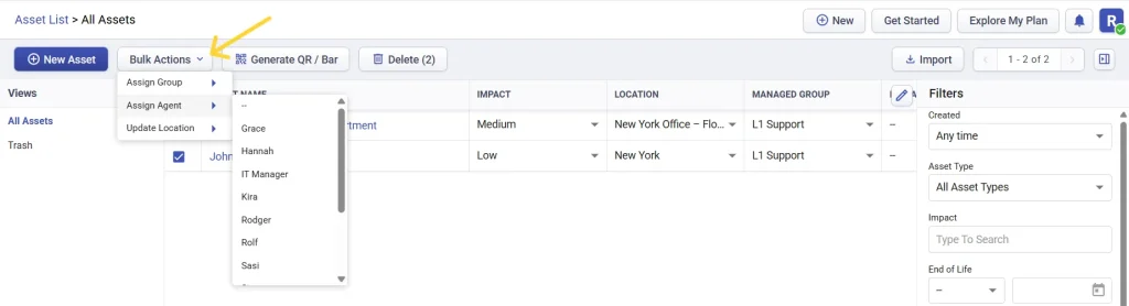 bulk-actions-in-asset-list-desk365