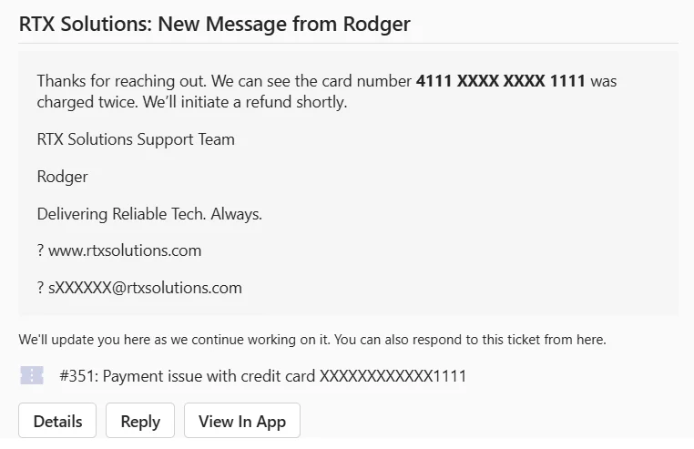 data-redacted-in-desk365-support-bot