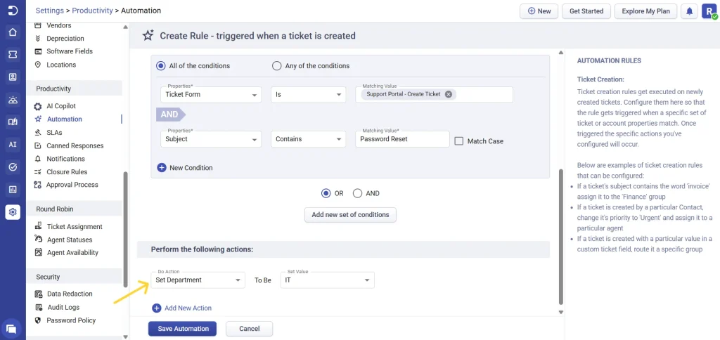department-in-automation-rules-desk365