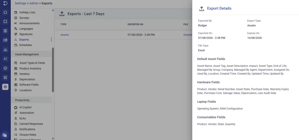 export-history-desk365