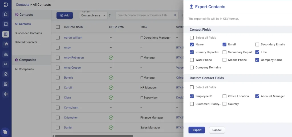 exporting-contacts-desk365