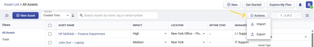 import-or-export-assets-in-desk365