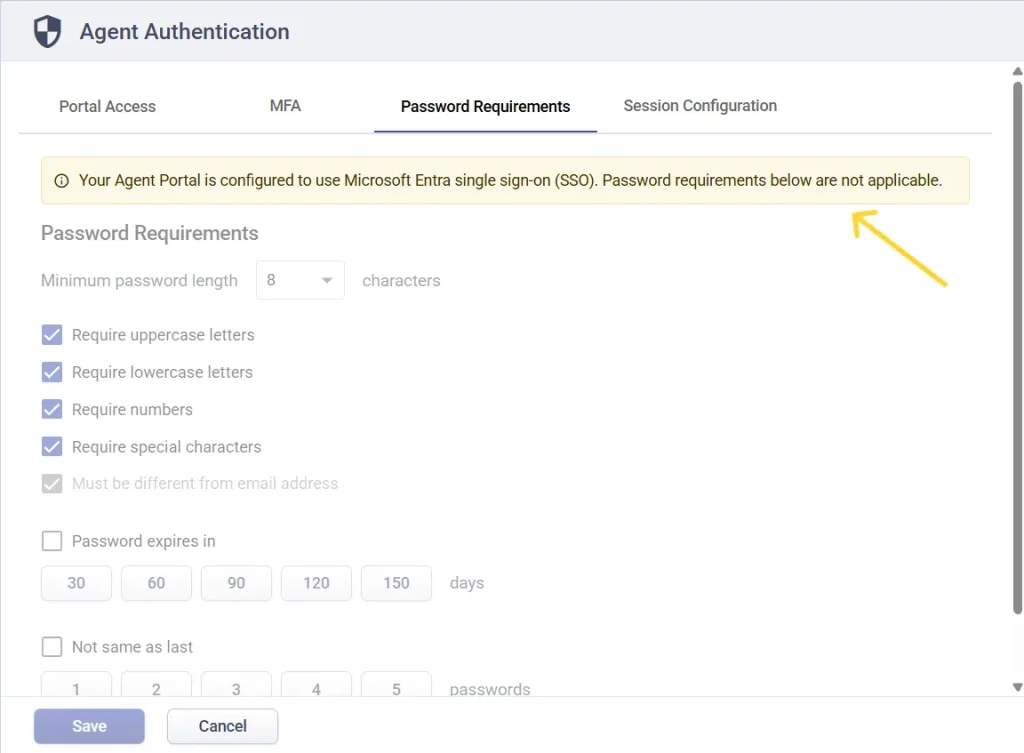 password-policy-not-applicable-in-agent-portal-desk365