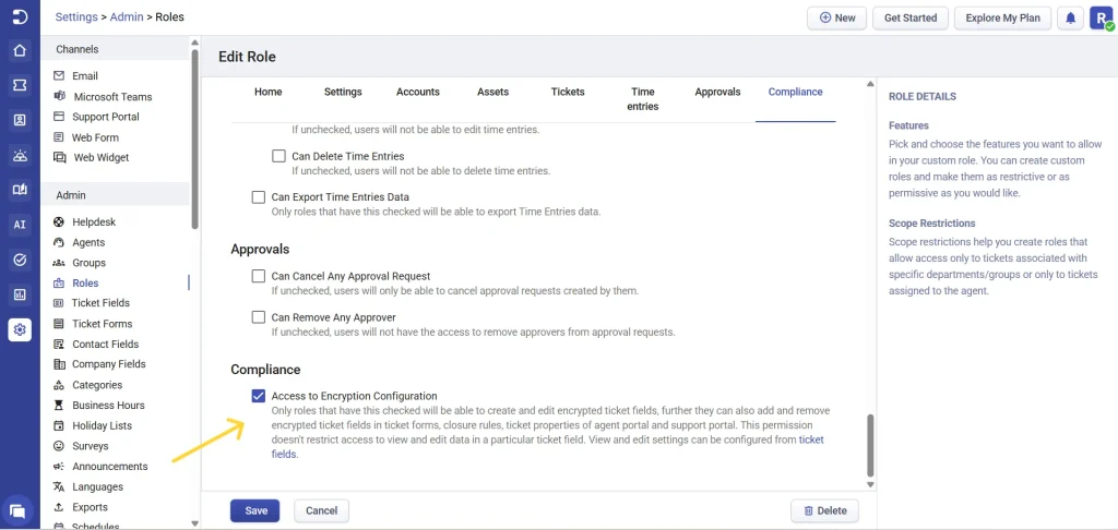 role-permissions-to-access-encryption-configuration
