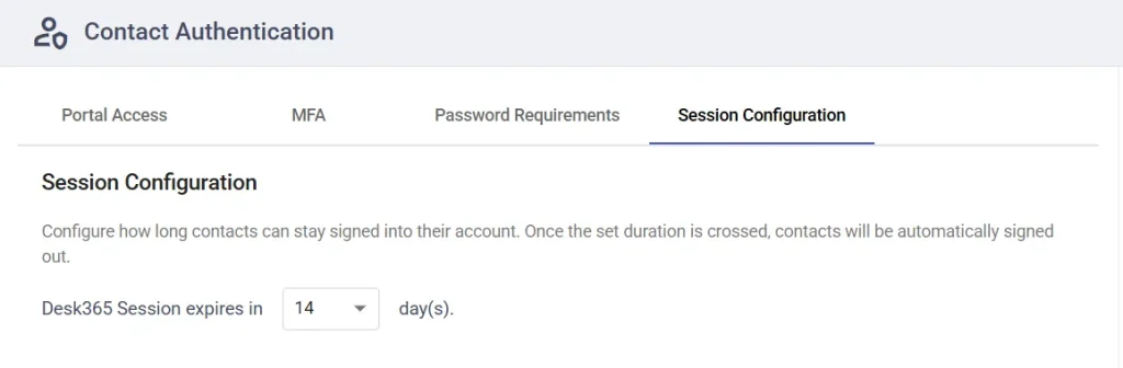 contact-authentication-session-configuration