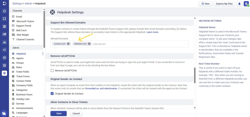 adding-support-bot-allowed-domains-in-desk365
